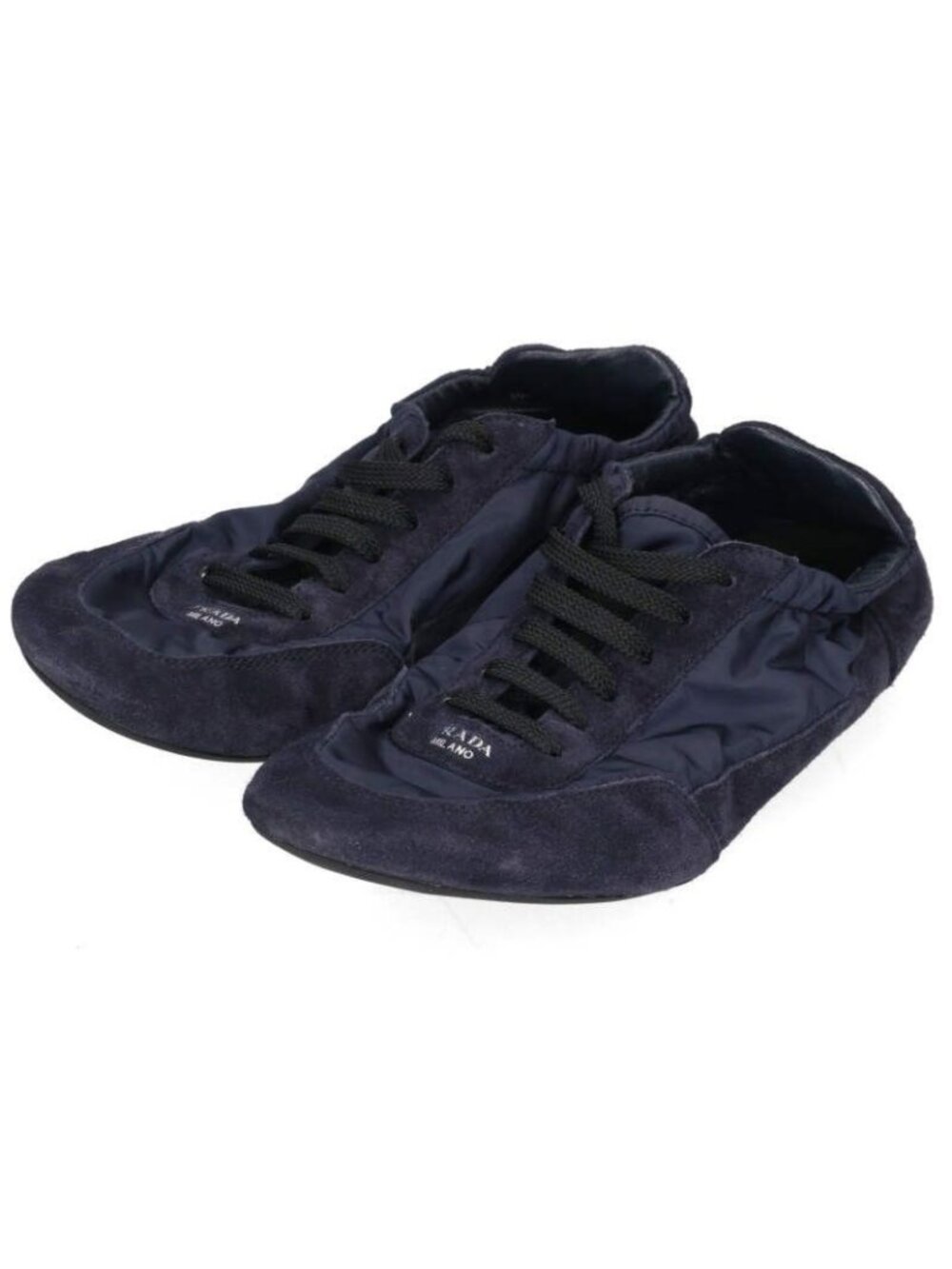 Prada 25 SS 1 E959 N Re-Nylon Suede Sneakers 35